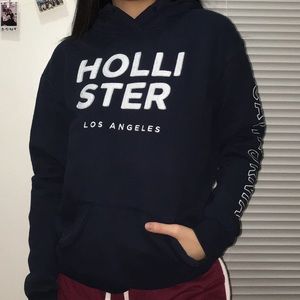 hollister logo hoodie
